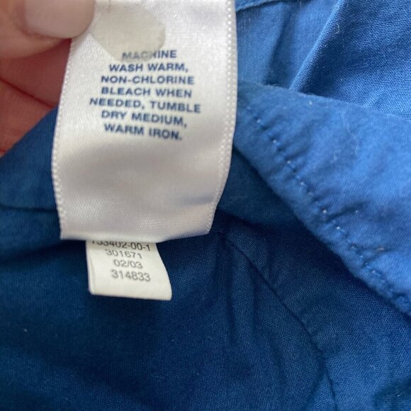 Baby Gap Cotton Bucket Sun Hat with Strap Navy Blue Newborn 3-6 months - Picture 8 of 8